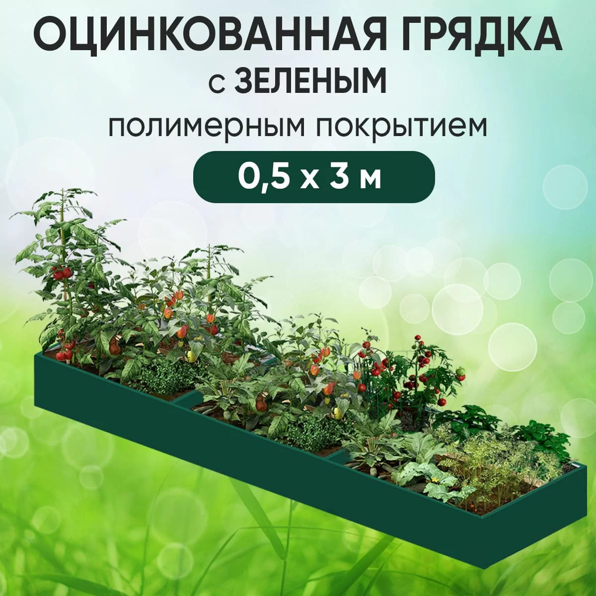 Грядка зеленая (0,5 х 3)